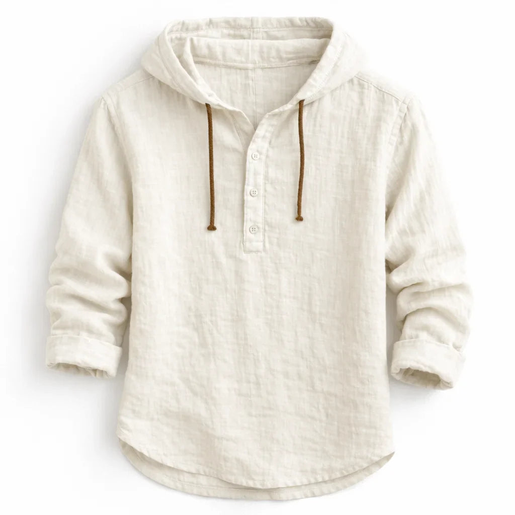 NobleLinen Hooded Shirt Dante