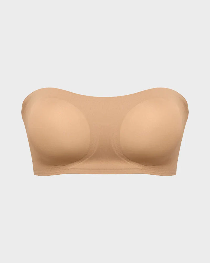 Non-Slip Crossover Side Hook Bandeau Bra