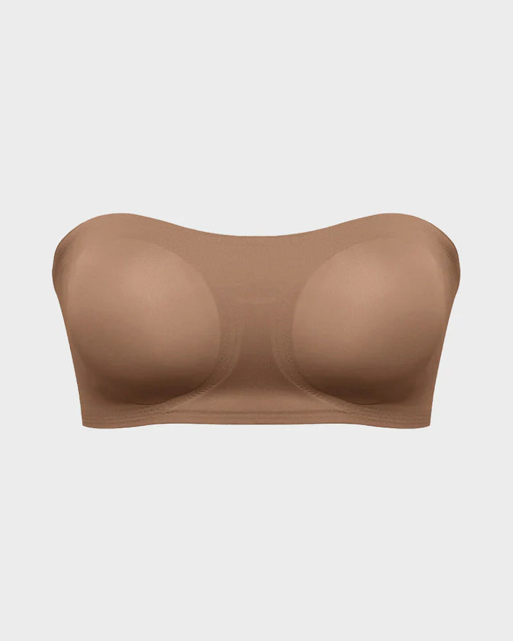 Non-Slip Crossover Side Hook Bandeau Bra