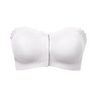 Naadloze bralette tube top met golvende rand
