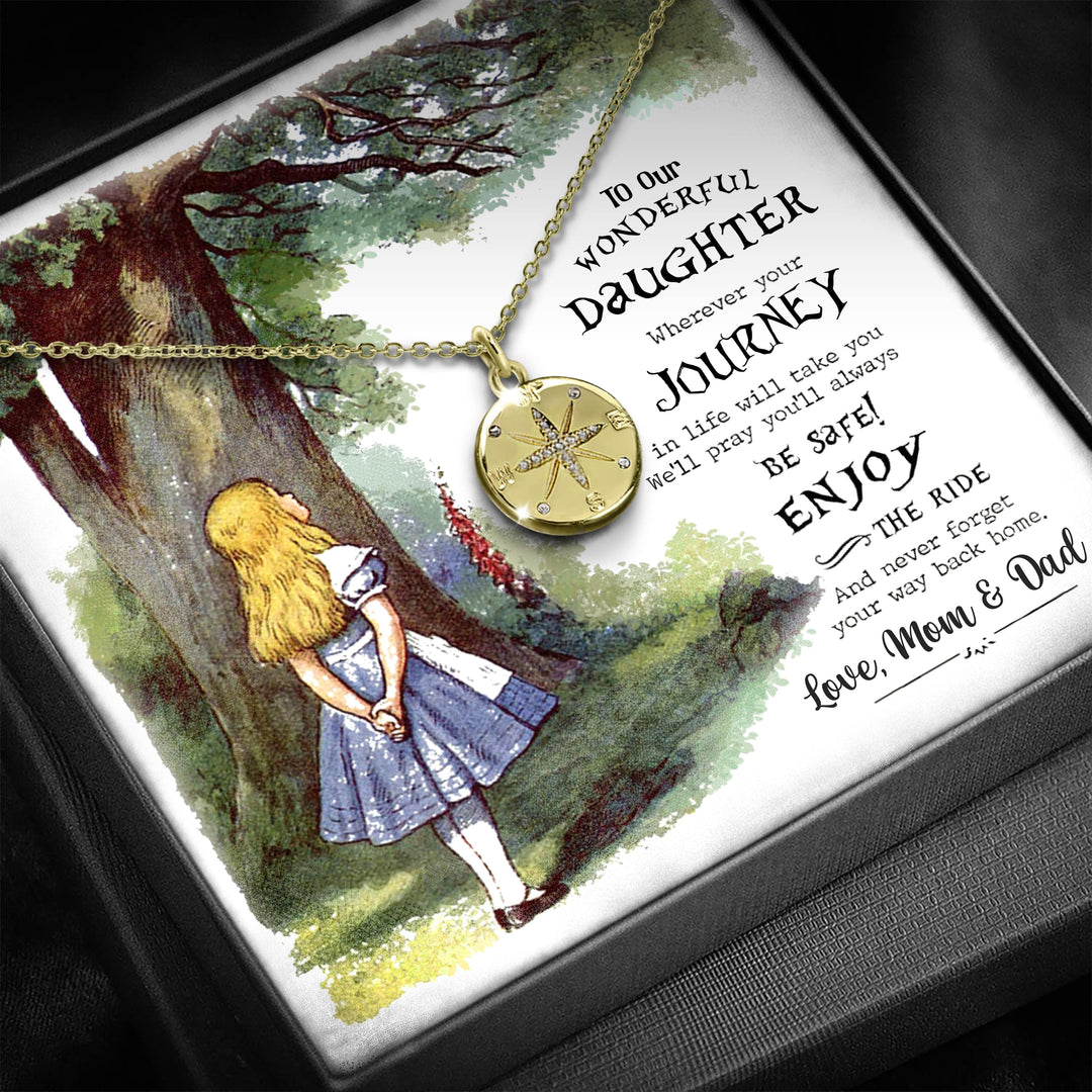 Mijn dochter van papa - Alice Kompas Ketting