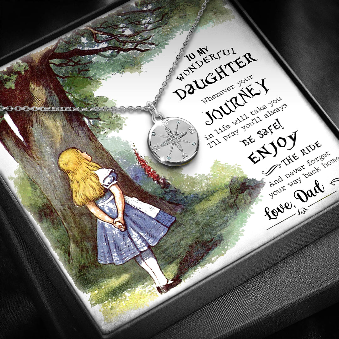 Mijn dochter van papa - Alice Kompas Ketting