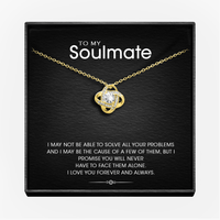 Forever and Always Silver Love knot necklace