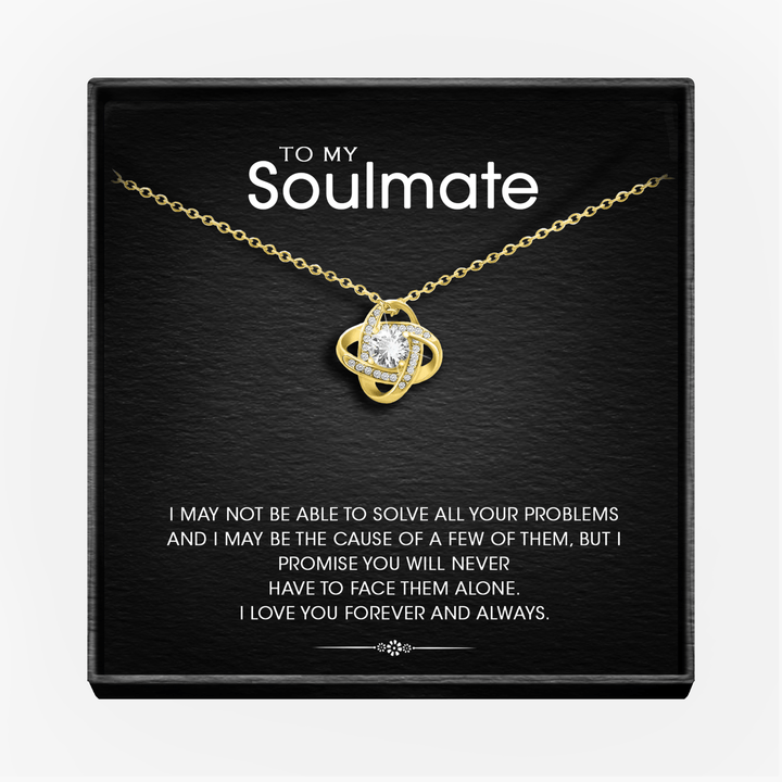 Forever and Always Silver Love knot necklace