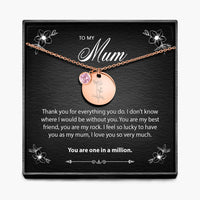One In A Million -  Birth Month Pendant Necklace