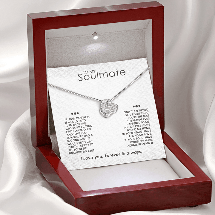 Soulmate "One Wish" - Infinity Knot Necklace