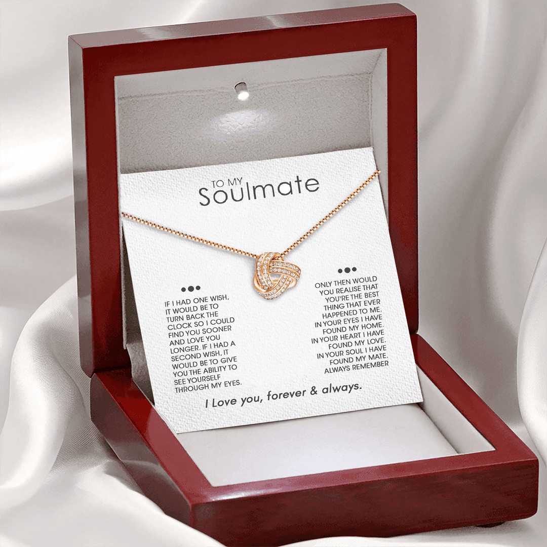 Soulmate "One Wish" - Infinity Knot Necklace
