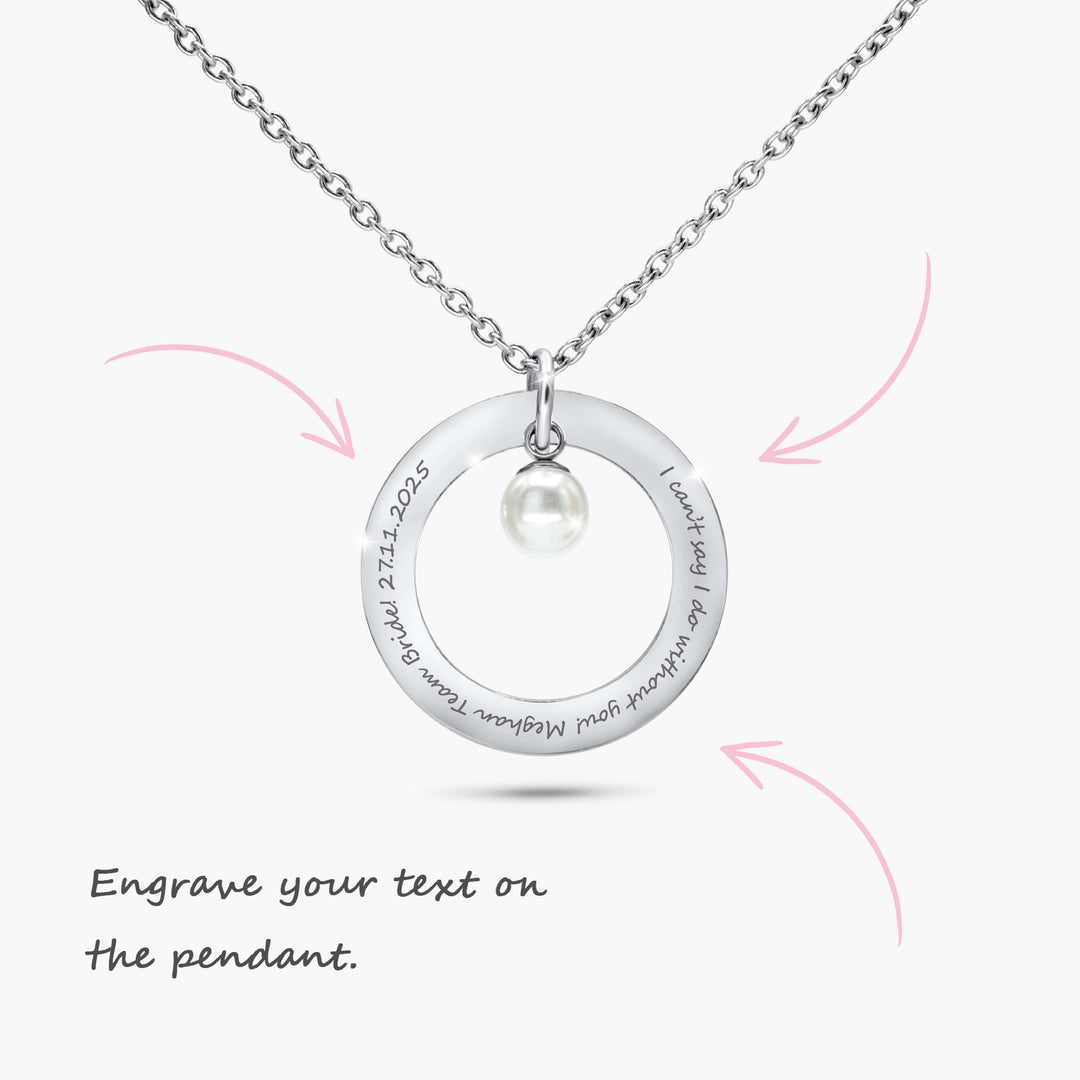 Thank You - Maid Of Honor Pearl Necklace