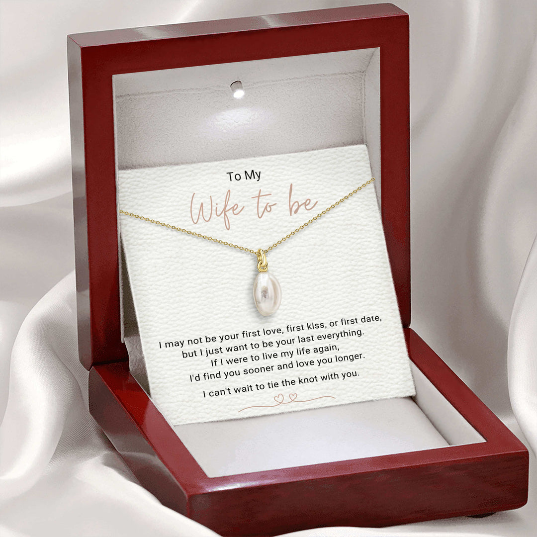 My  Wife to Be -  Freshwater Baroque Pearl Pendant