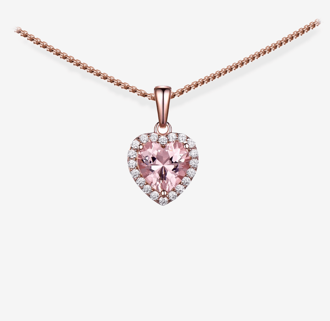 SOULMATE Morganite Heart Necklace