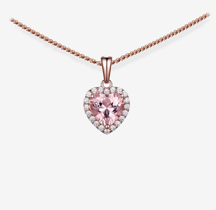 SOULMATE Morganite Heart Necklace