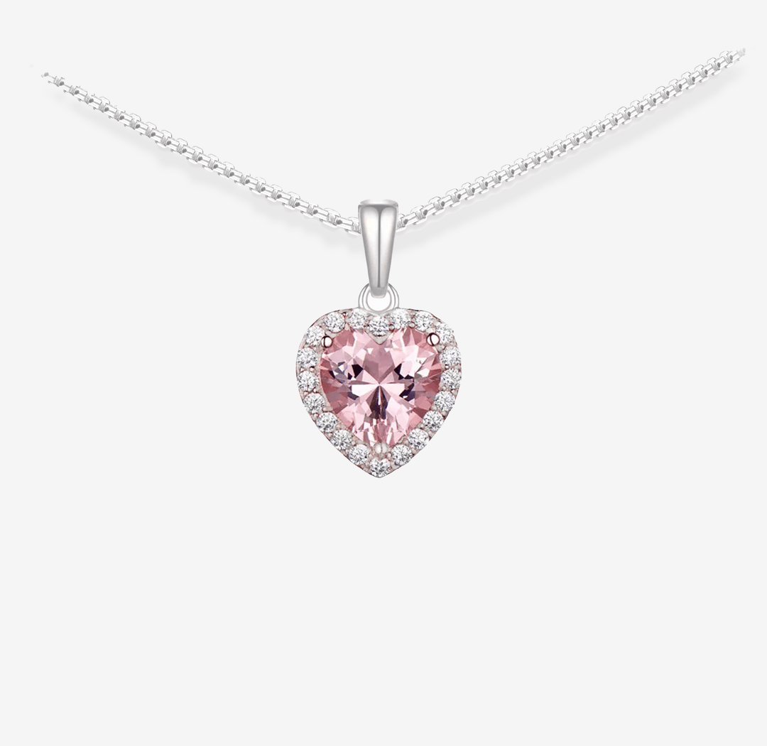SOULMATE Morganite Heart Necklace