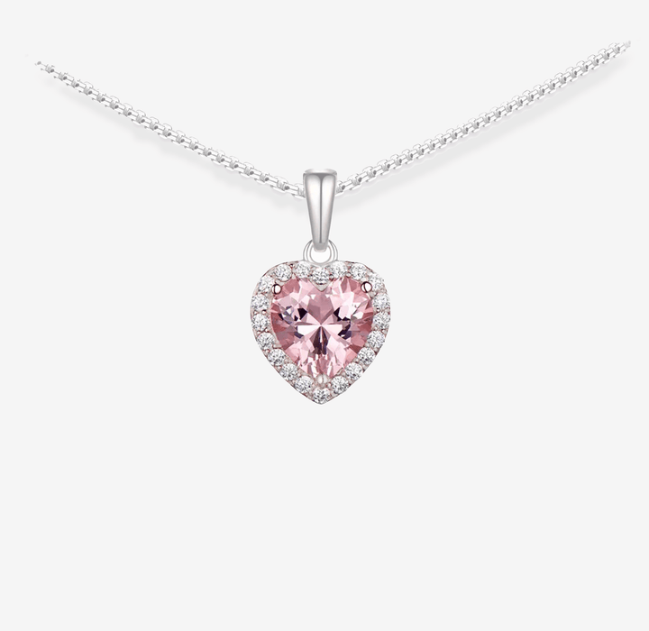 SOULMATE Morganite Heart Necklace