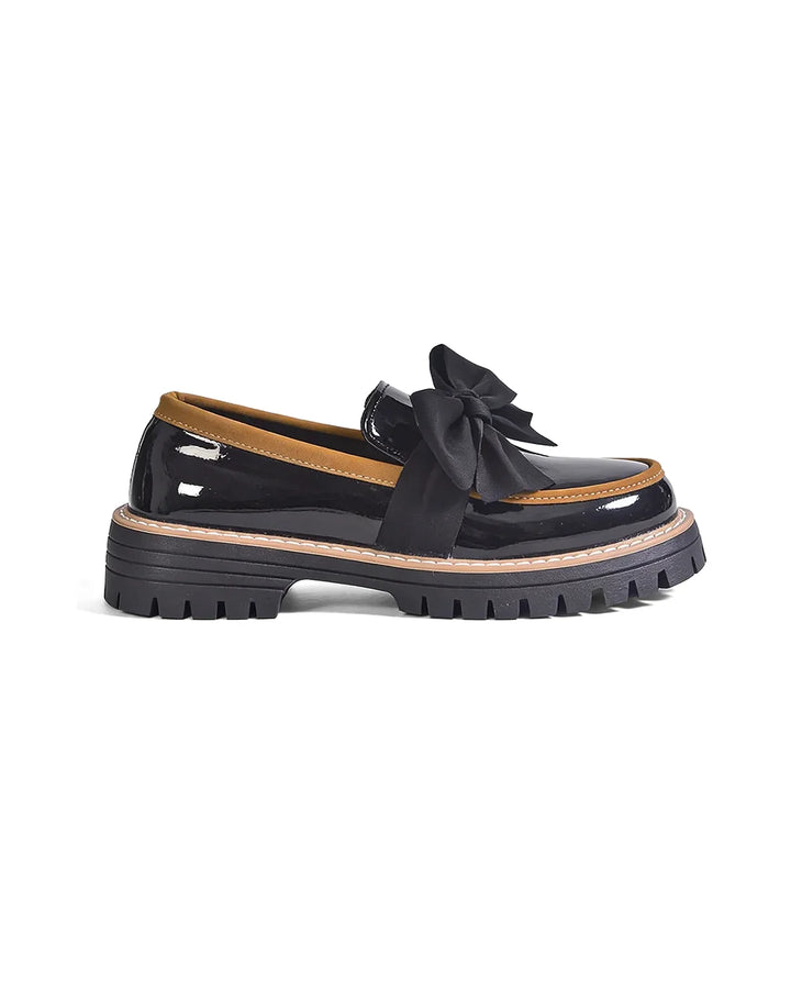 Valerie Bow Platform Loafers