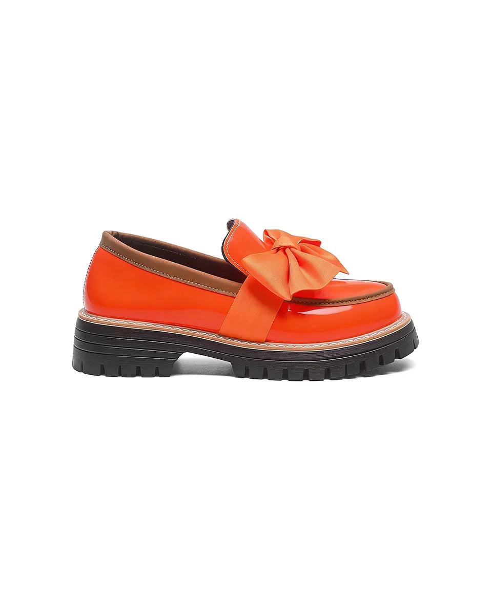 Valerie Bow Platform Loafers