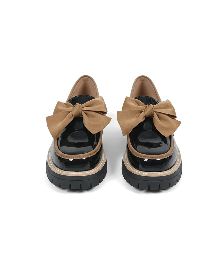 Valerie Bow Platform Loafers