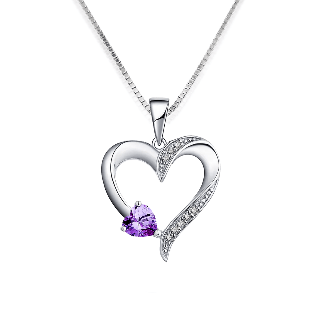 My Whole Life - Sterling Zilveren Heilig Hart Ketting - 5 Kleuren