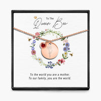 The Queen Bee -  Birth Month Pendant Necklace