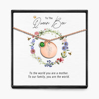 The Queen Bee -  Birth Month Pendant Necklace