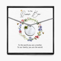The Queen Bee -  Birth Month Pendant Necklace