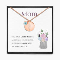 My Whole Life -  Birth Month Pendant Necklace