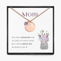 My Whole Life -  Birth Month Pendant Necklace