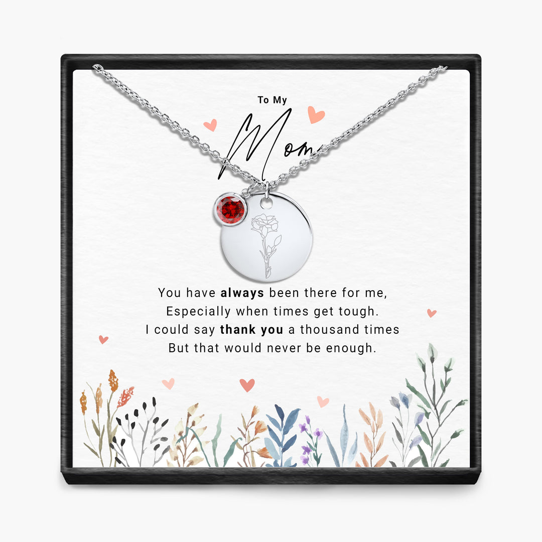 Duizendmaal Dank - Maandsteen Hanger Ketting