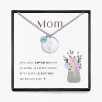 My Whole Life -  Birth Month Pendant Necklace