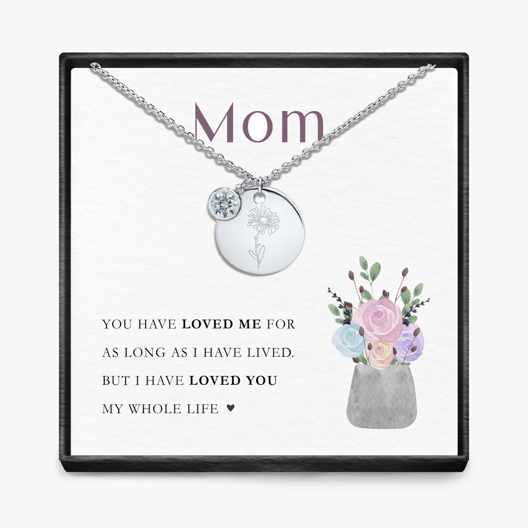 My Whole Life -  Birth Month Pendant Necklace