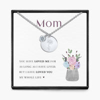 My Whole Life -  Birth Month Pendant Necklace