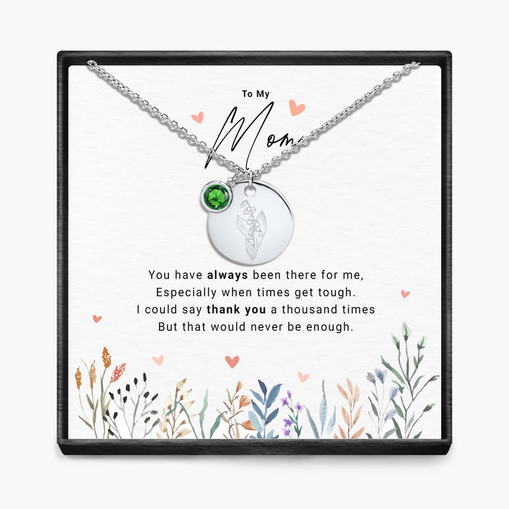 Duizendmaal Dank - Maandsteen Hanger Ketting