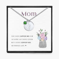 My Whole Life -  Birth Month Pendant Necklace