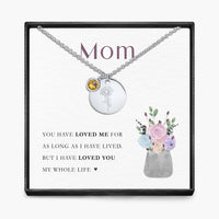 My Whole Life -  Birth Month Pendant Necklace