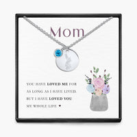 My Whole Life -  Birth Month Pendant Necklace