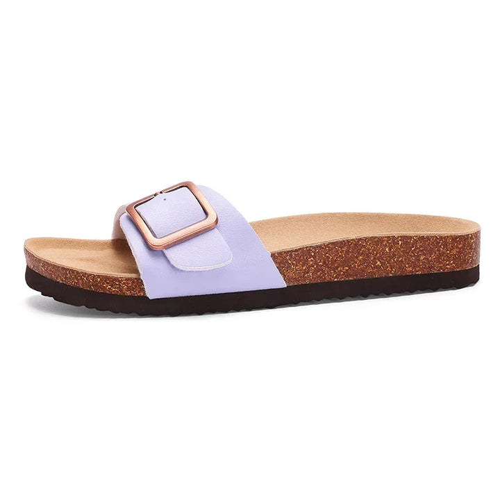 Elira – Minimal Cork Slide Sandals