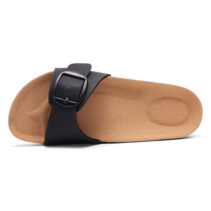 Elira – Minimal Cork Slide Sandals