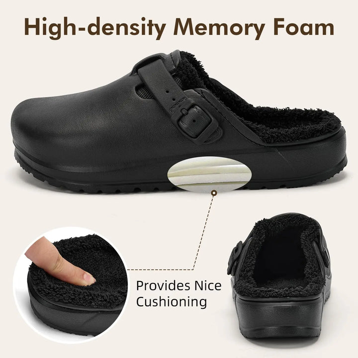 FrostMere – Plush-Lined Winter Comfort Clogs