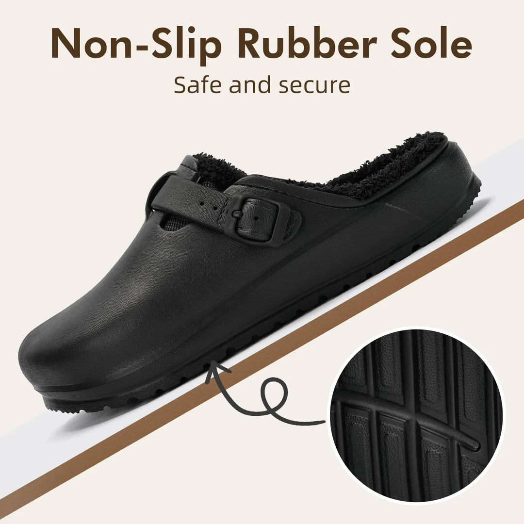 FrostMere – Plush-Lined Winter Comfort Clogs