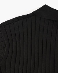 Florence Ribbed Long Sleeve Polo Shirt