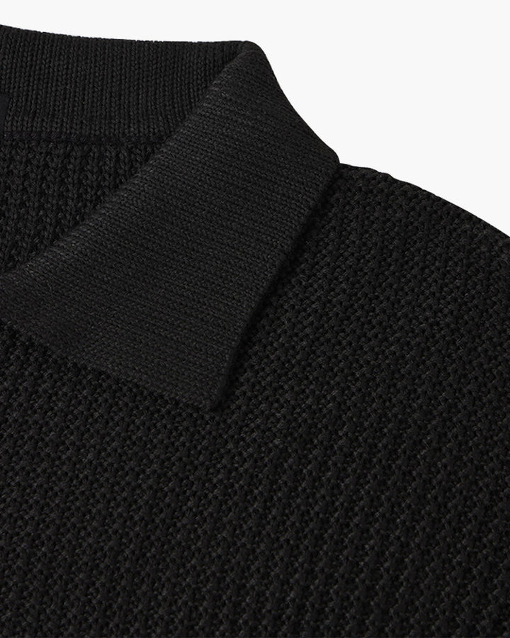 Zurich Ribbed Cotton Half-Zip Sweater