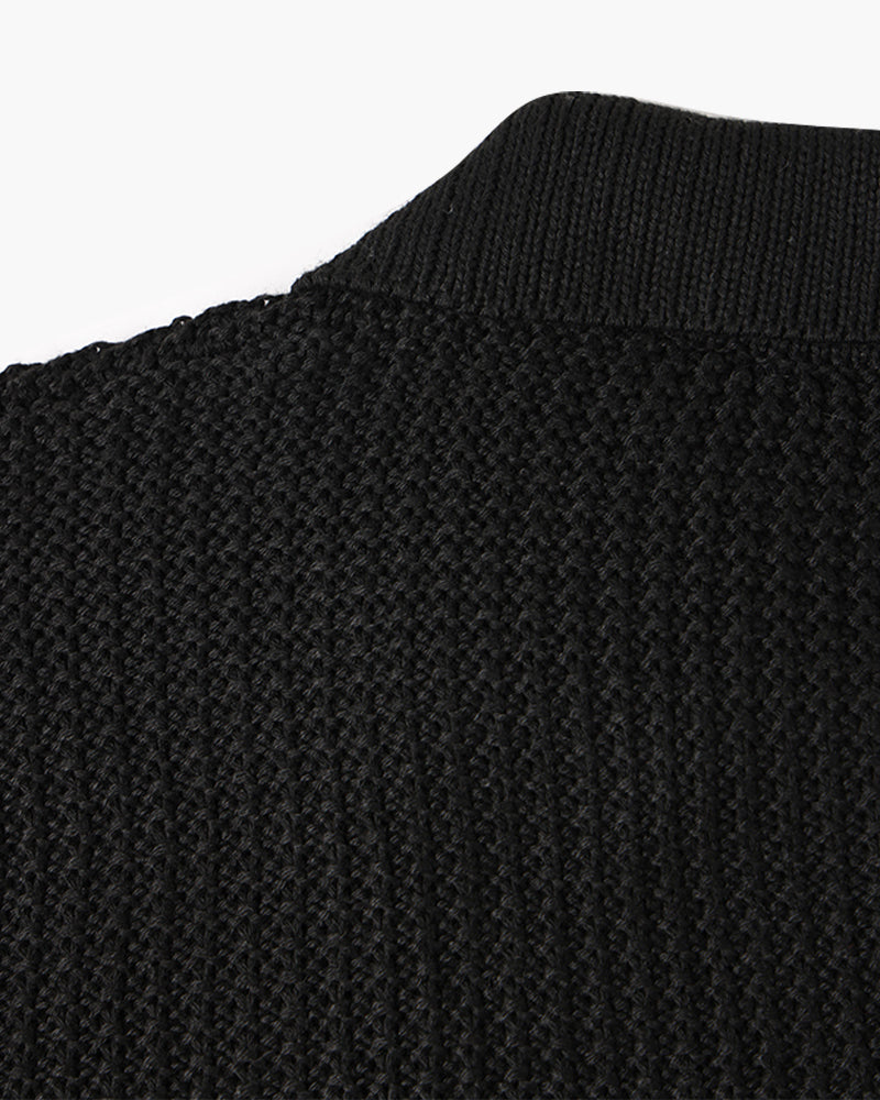 Zurich Ribbed Cotton Half-Zip Sweater