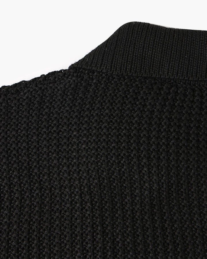 Zurich Ribbed Cotton Half-Zip Sweater