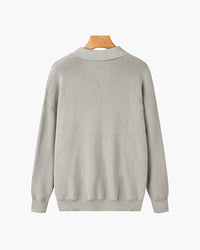 Geneva Waffle Knit Half-Zip Sweater