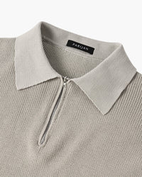 Geneva Waffle Knit Half-Zip Sweater