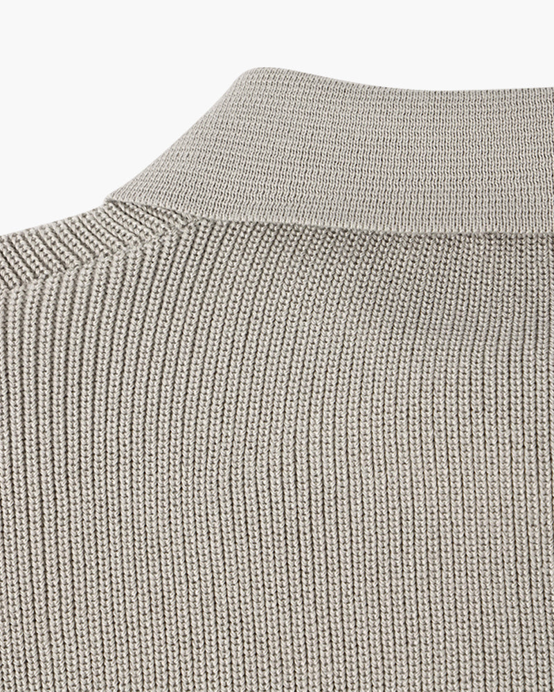 Geneva Waffle Knit Half-Zip Sweater