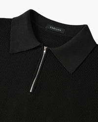 Geneva Waffle Knit Half-Zip Sweater