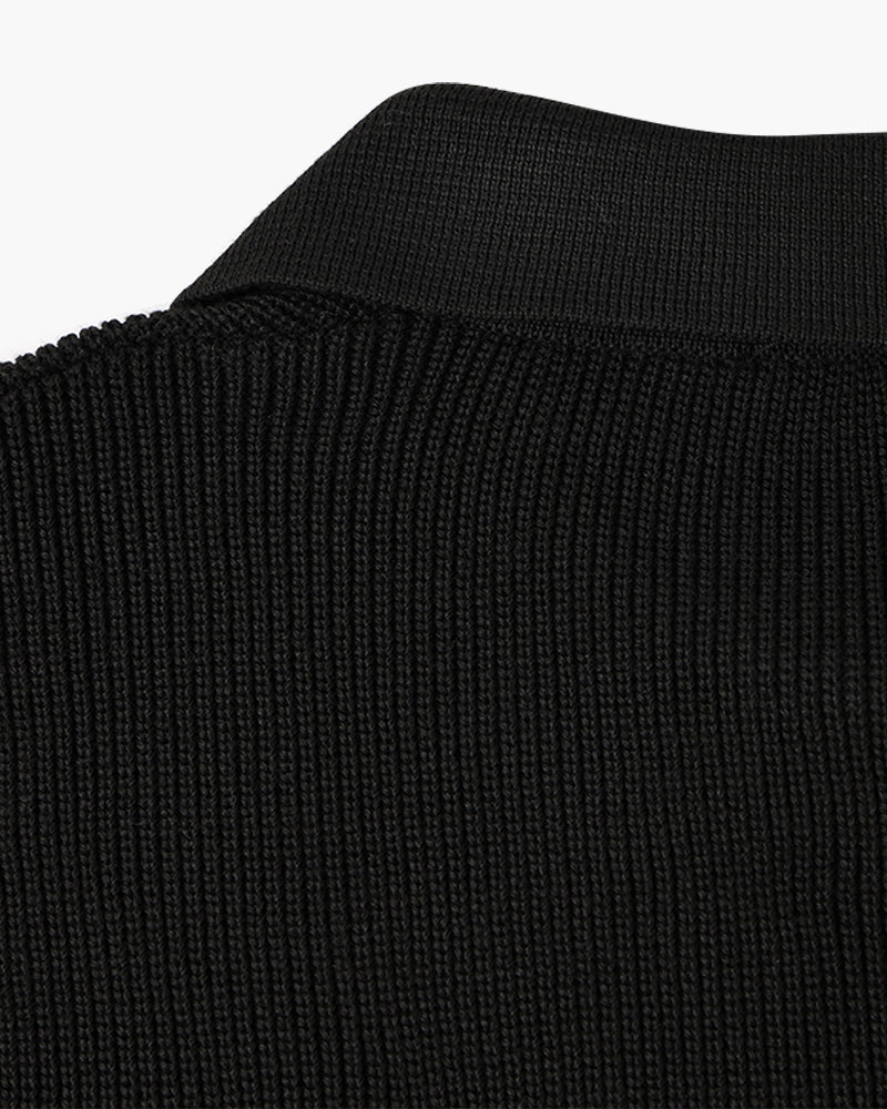 Geneva Waffle Knit Half-Zip Sweater