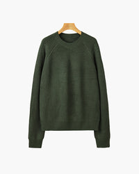 Copenhagen Ribbed Cotton Raglan Sweater