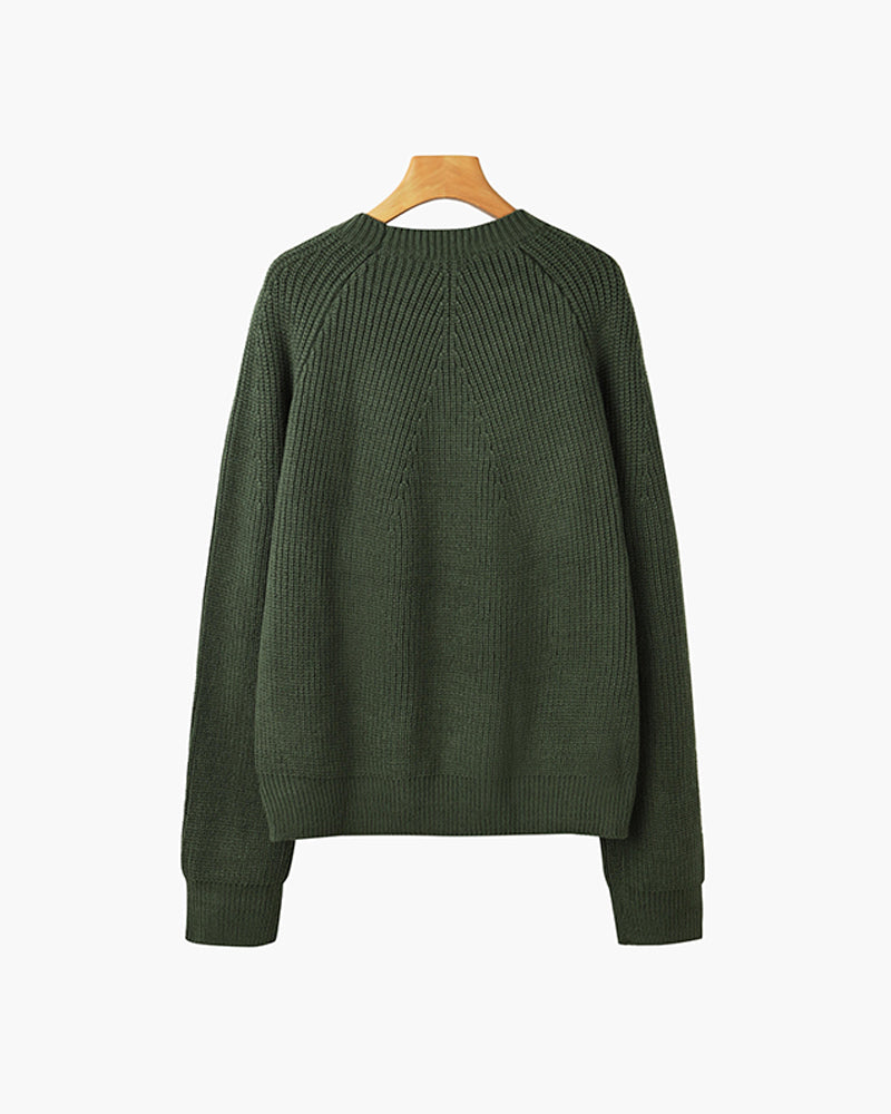 Copenhagen Ribbed Cotton Raglan Sweater