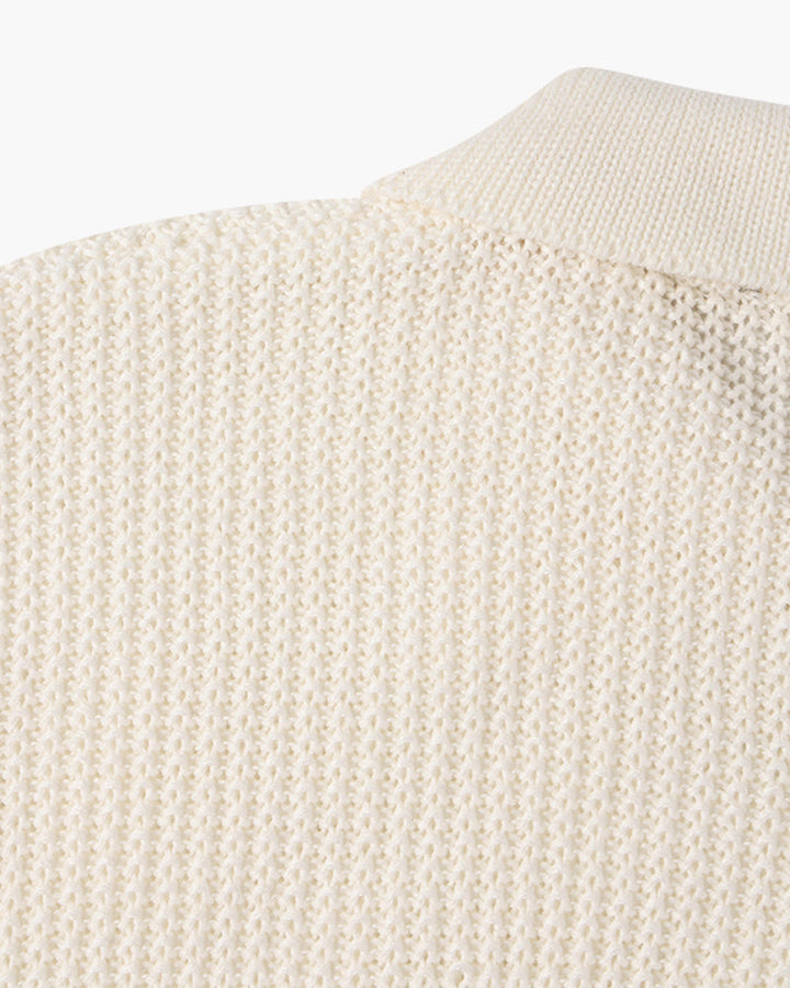 Zurich Ribbed Cotton Half-Zip Sweater